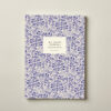 Beautiful Book Journal Reading Log blue garden Cover design thoughtful keepsake gift