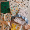 Birthday gift wrap perfect mix and match wrapping paper flowers and animal print close up
