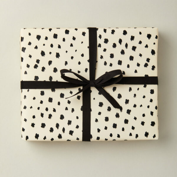 beautiful birthday gift wrap dalmatian animal print wrapping paper