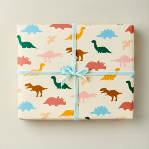 beautiful birthday gift wrap dinosaurs wrapping paper