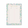 A5 day planner desk notepad periwinkle on white