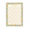 Year Wall planner bright flowers square 2023