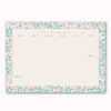 periwinkle A4 weekly desk planner_on pink