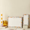 Stationery Bundle 1 - Jotter, A5 Day Planner and A4 Week Planner Bright Flowers on portland stone