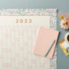 Stationery Bundle 3 - 2023 Wall Year Planner Periwinkle and Pink A5 Lay Flat Notebook