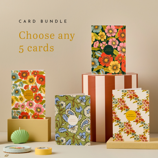 discount card bundle - selection of pretty patterned cards - you can choose the designs