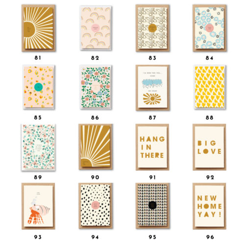 Greetings card bundle mix and match